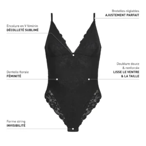 Body en dentelle raffinée
